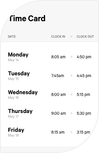 Time card decimal outlet calculator